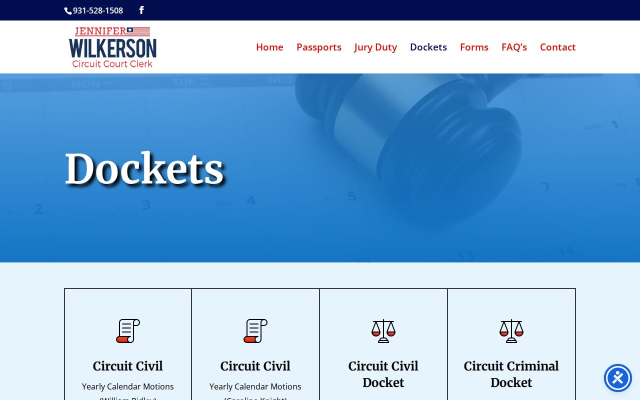 Putnam County arrest court docket source