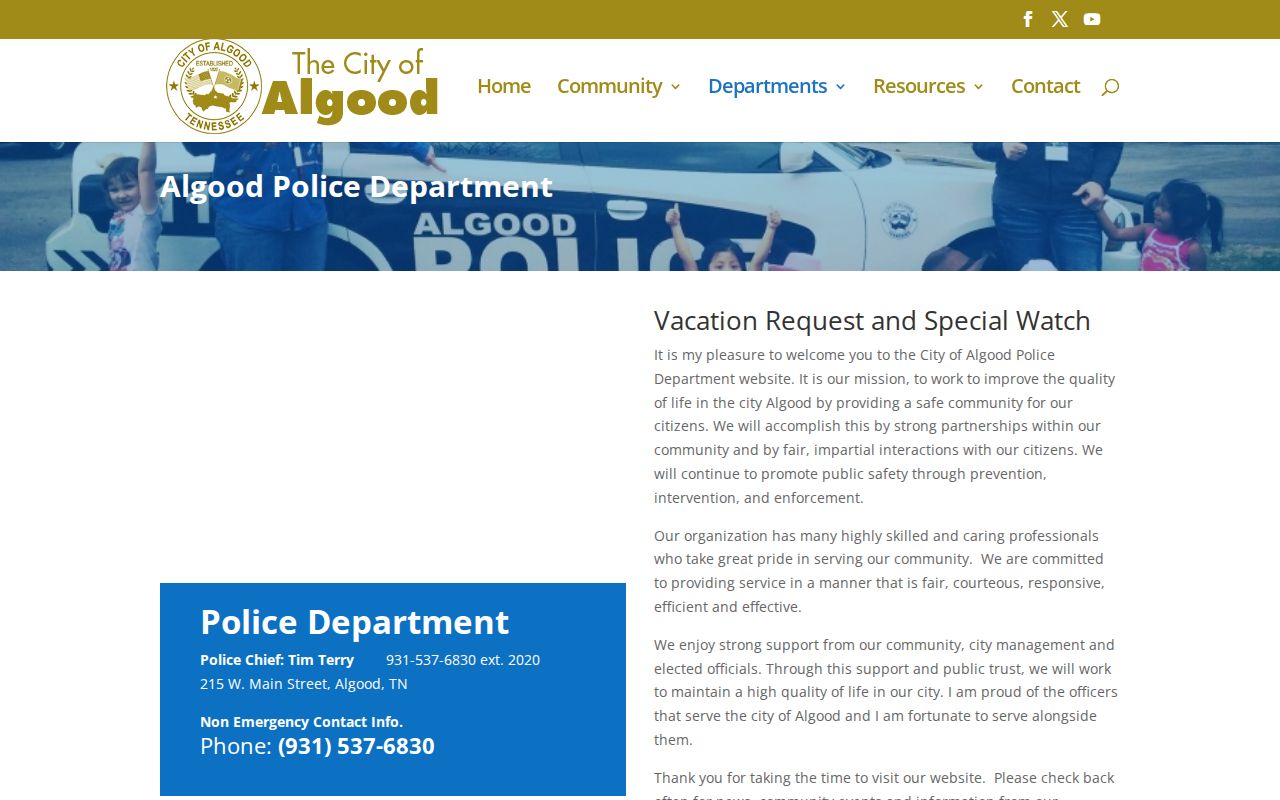 Algood recent arrests official police source